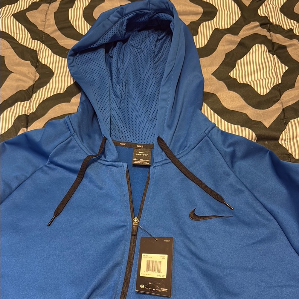 Nike Blue Performance Jacket with Black Accents